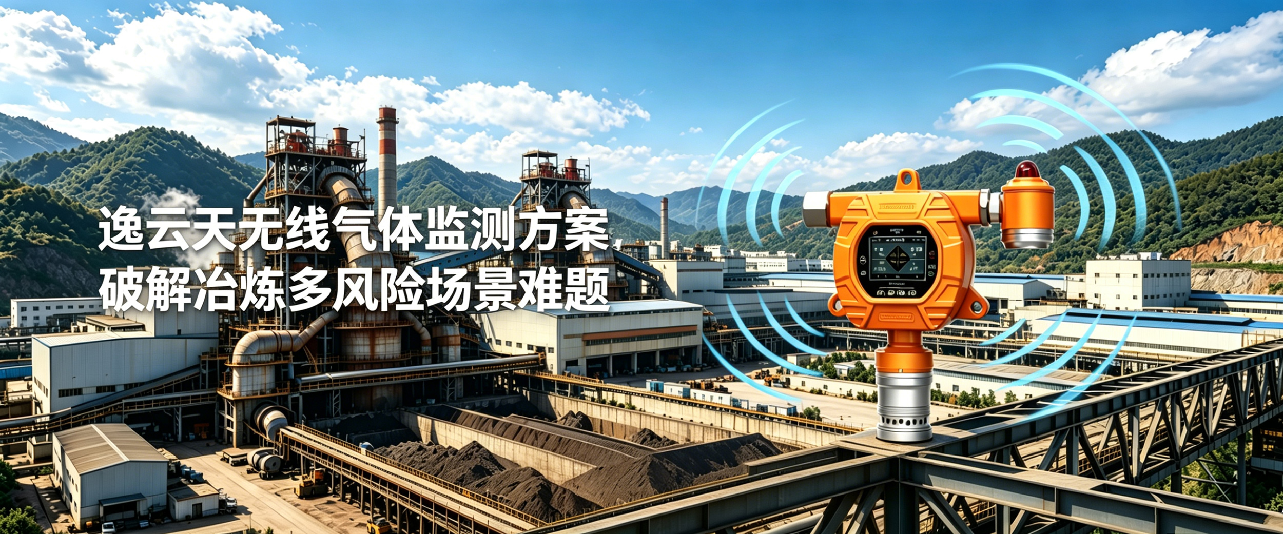 超标即预警，隐患零容忍!逸云天无线气体监测方案破解冶炼多风险场景难题