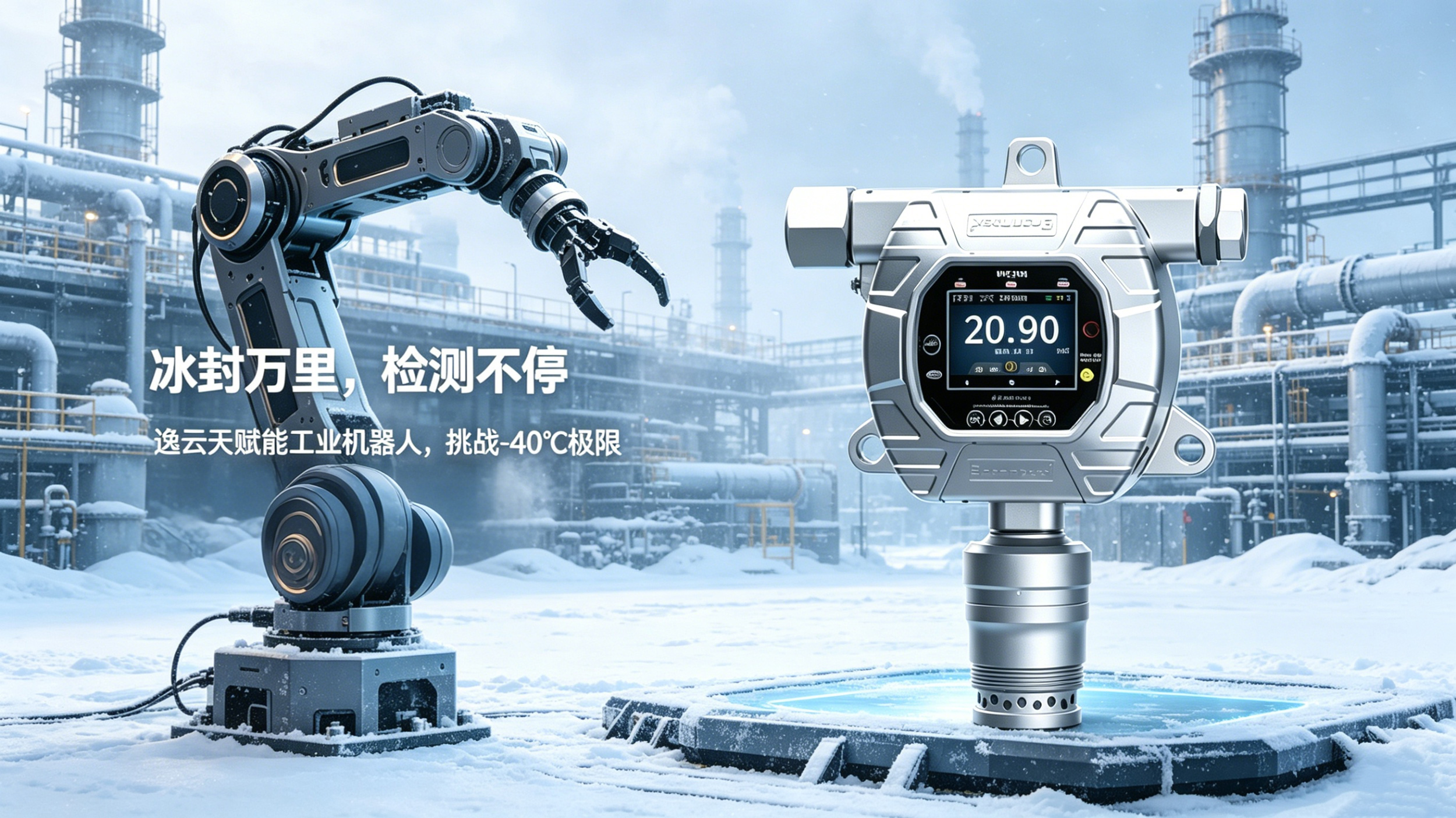 逸云天气体检测仪赋能工业机器人，破解-40℃极端环境检测难题