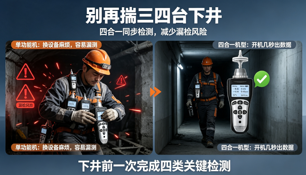 四合一商用气体检测仪为什么成刚需？2026年工地标配款盘点